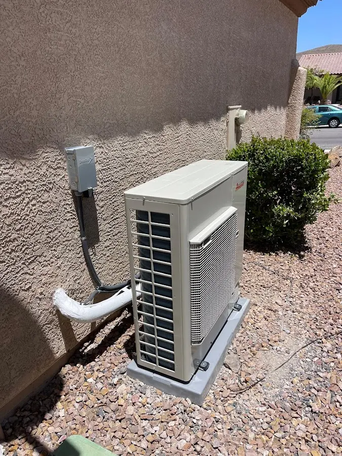 Residential air conditioning condenser unit in Eau Claire